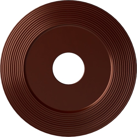 Adonis Ceiling Medallion (Fits Canopies up to 10 1/4"), 16 1/8"OD x 3 5/8"ID x 1"P, Antique Copper
